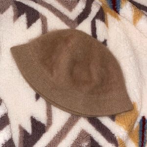 DNY angora blend bucket hat.